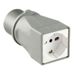 Adapter 16A,3p,230V CEE aljzatrrl - 16A,2s+f,230 Schuko aljzatra